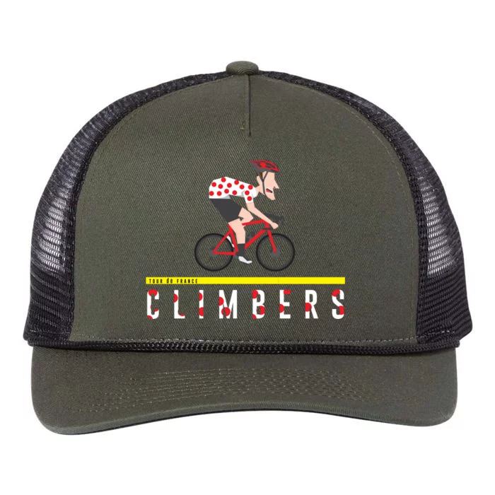 Cyclist Polkadot Retro Rope Trucker Hat Cap