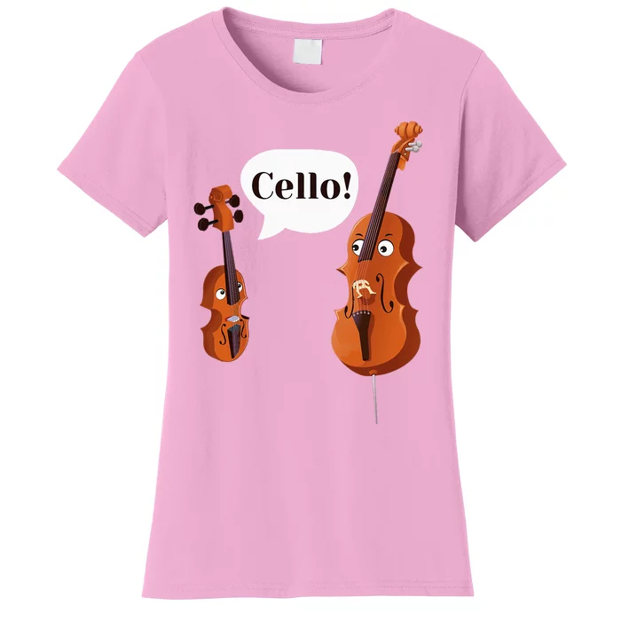 Cello Player Cellist Orchestra Musician Classical Music Women's T-Shirt