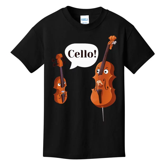 Cello Player Cellist Orchestra Musician Classical Music Kids T-Shirt