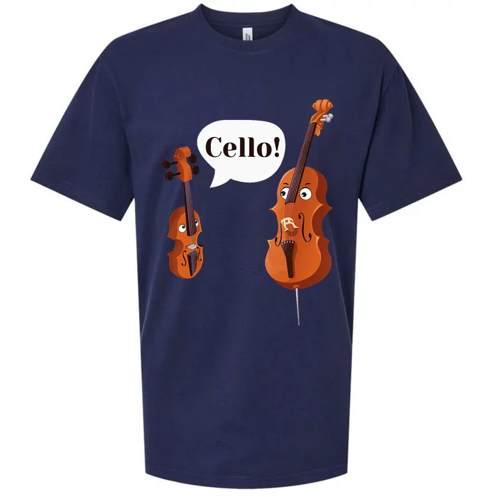 Cello Player Cellist Orchestra Musician Classical Music Sueded Cloud Jersey T-Shirt