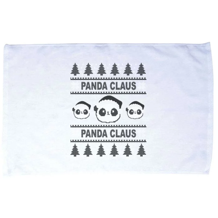 Cute Panda Claus Panda Christmas Gift Microfiber Hand Towel