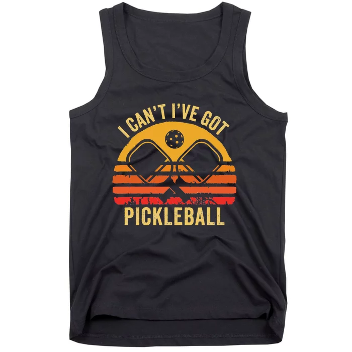 Cool Pickleball Coach Fun Saying I Can't I've Got Pickleball Tank Top