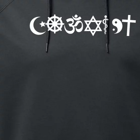 Coexist Peacefully Performance Fleece Hoodie