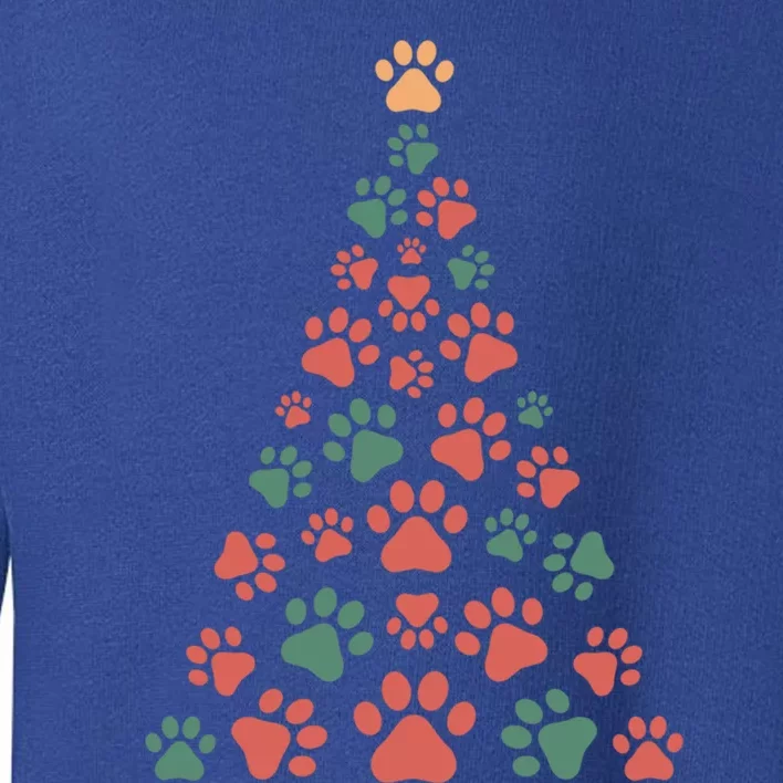 Cute Paws Christmas Tree Holiday Ugly Sweater Meaningful Gift Toddler Sweatshirt