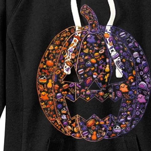 Candy Pumpkin Women's Fleece Hoodie