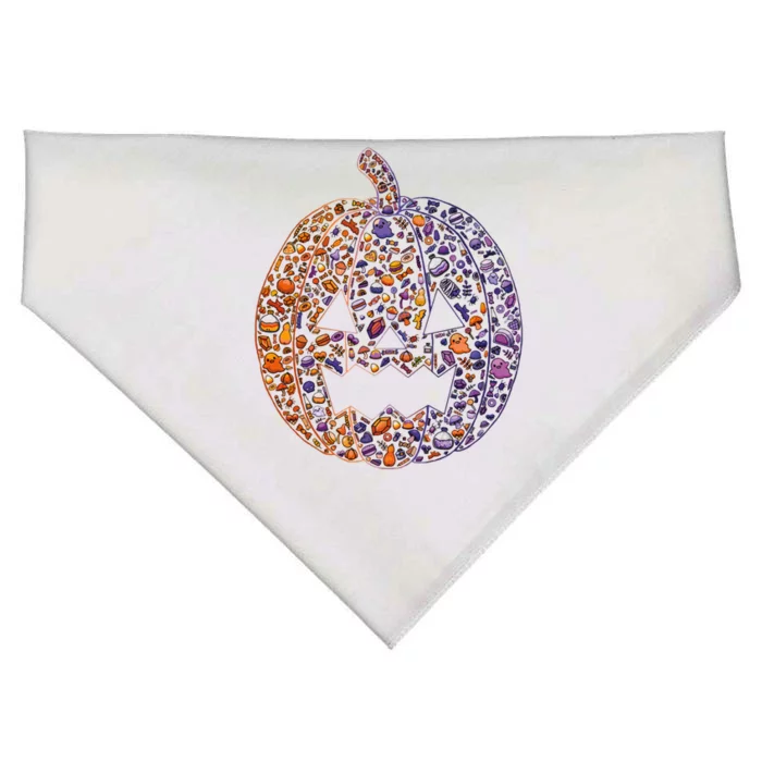 Candy Pumpkin USA-Made Doggie Bandana