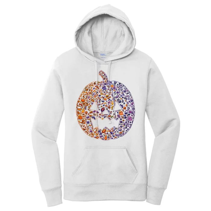 Candy Pumpkin Women's Pullover Hoodie