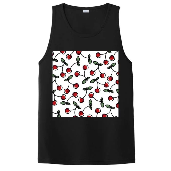 Cherry Pattern Performance Tank