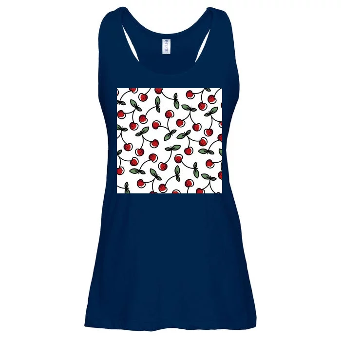 Cherry Pattern Ladies Essential Flowy Tank