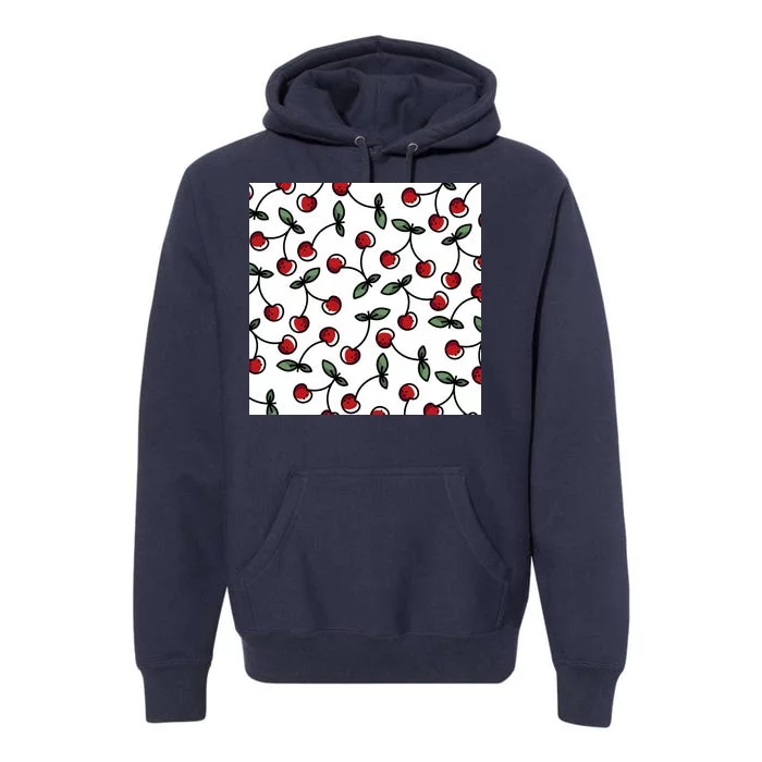 Cherry Pattern Premium Hoodie