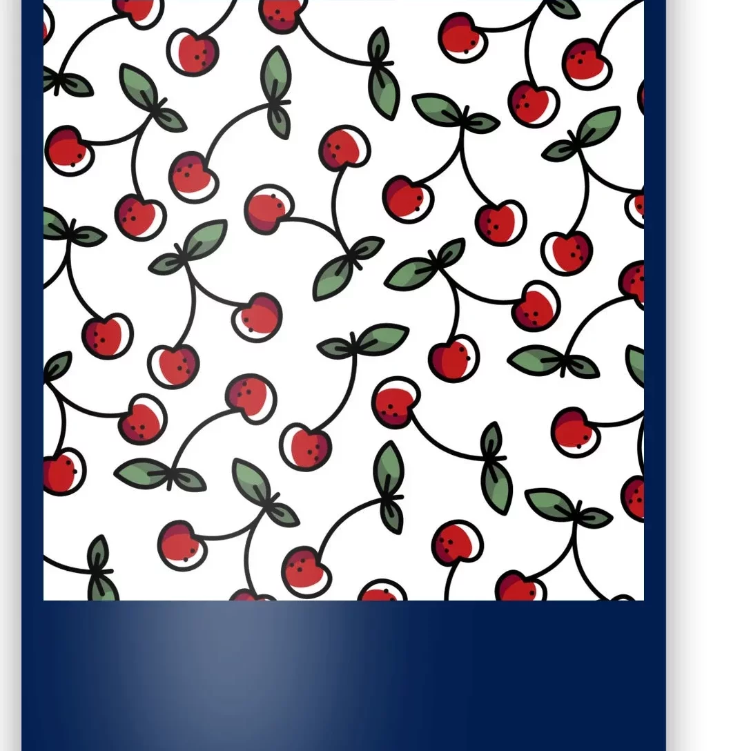 Cherry Pattern Poster