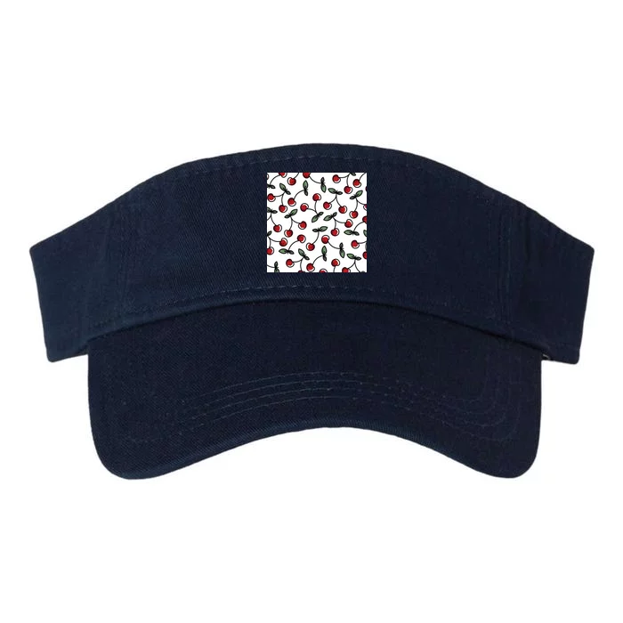 Cherry Pattern Valucap Bio-Washed Visor