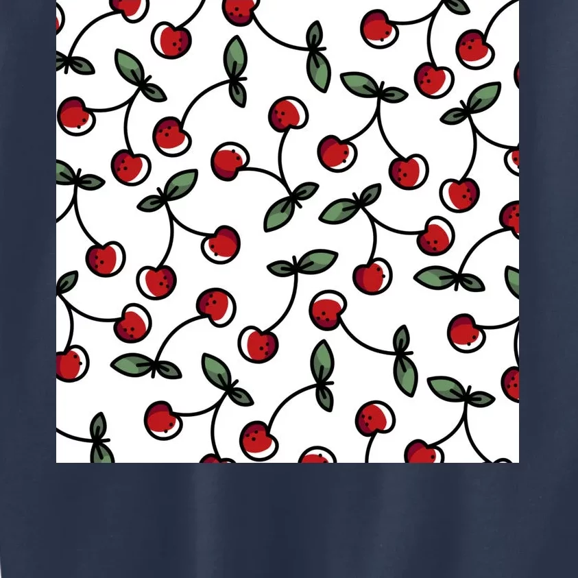 Cherry Pattern Kids Sweatshirt