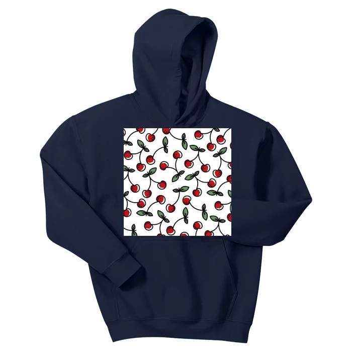 Cherry Pattern Kids Hoodie