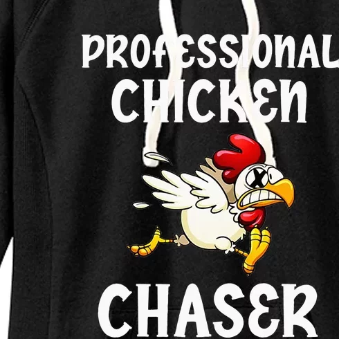 Chicken Professional Chaser Funny Farmer Chicken Farm Lover Women's Fleece Hoodie