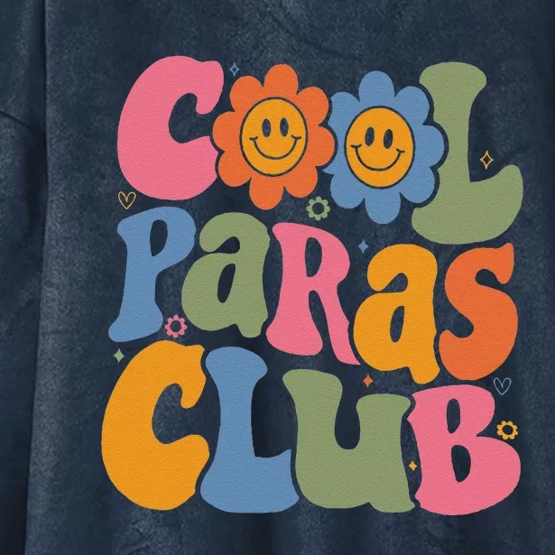 Cool Paras Club Paraprofessional Paraeducator Back To School Hooded Wearable Blanket