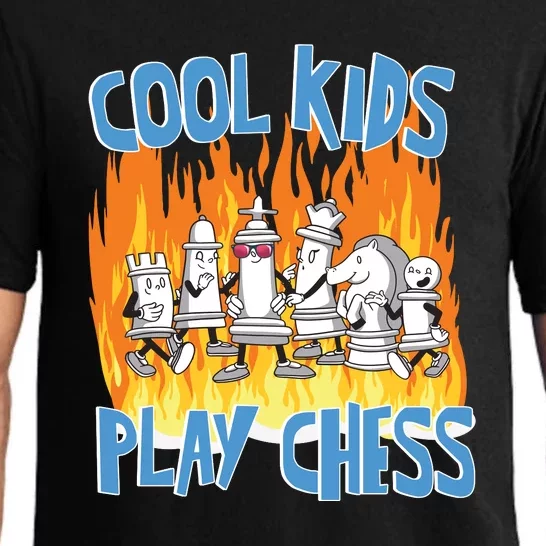 Chess Pieces Cool Kids Play Chess Pajama Set