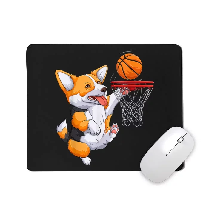 Corgi Puppy Corgi Basketball For Pet Lovers Mousepad