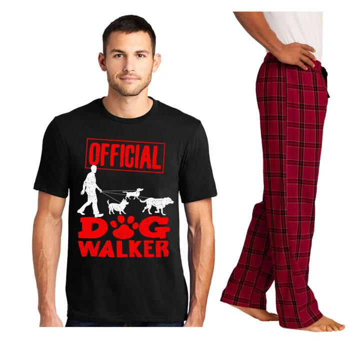 Cute Professional Dog Walker Funny Pet Lover Gift Cool Gift Pajama Set