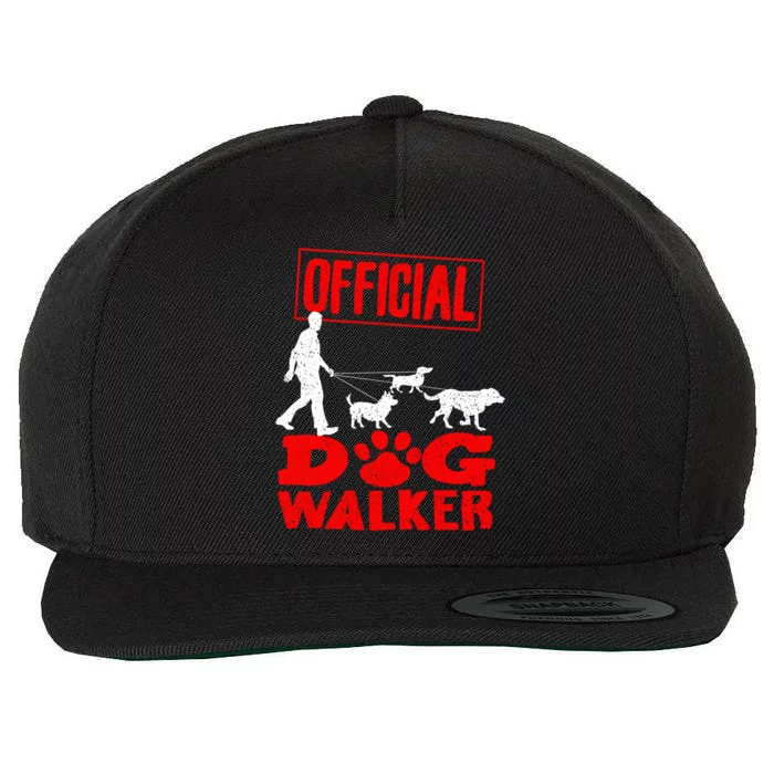 Cute Professional Dog Walker Funny Pet Lover Gift Cool Gift Wool Snapback Cap