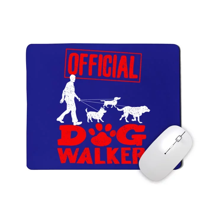 Cute Professional Dog Walker Funny Pet Lover Gift Cool Gift Mousepad