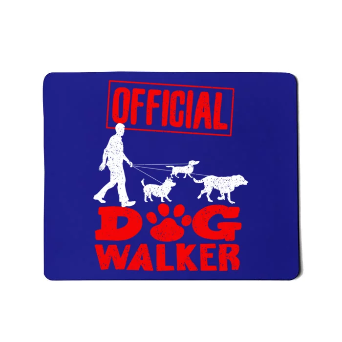 Cute Professional Dog Walker Funny Pet Lover Gift Cool Gift Mousepad