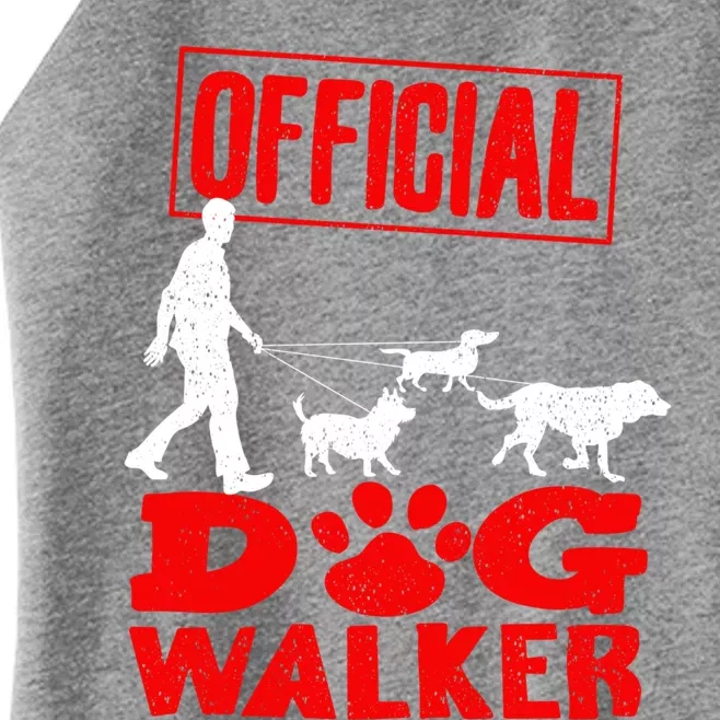 Cute Professional Dog Walker Funny Pet Lover Gift Cool Gift Women’s Perfect Tri Rocker Tank