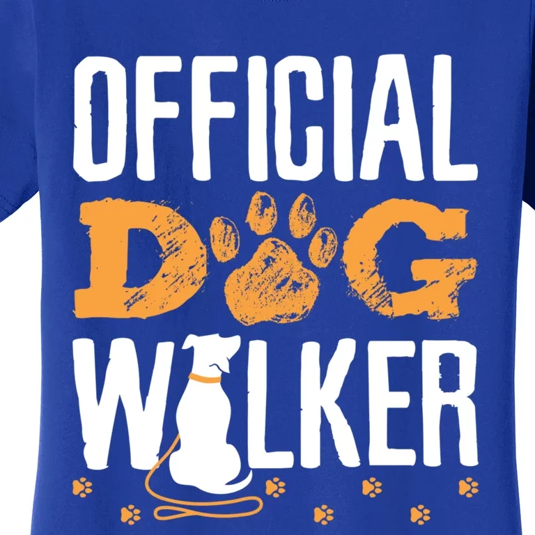 Cute Professional Dog Walker Funny Pet Lover Gift Women's T-Shirt