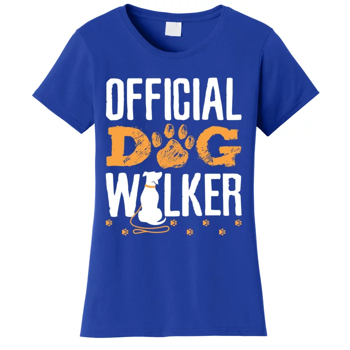 Cute Professional Dog Walker Funny Pet Lover Gift Women's T-Shirt