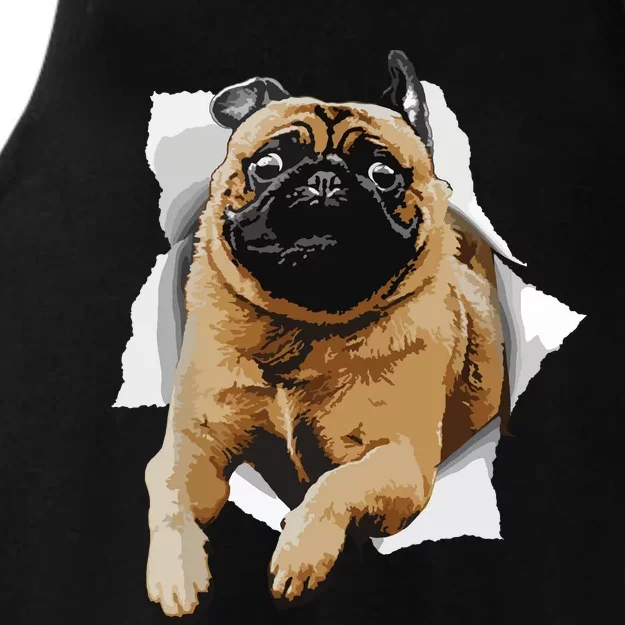 Cute Pug Design For Men Women Kids Pet Dog Breed Pug Lovers Ladies Tri-Blend Wicking Tank