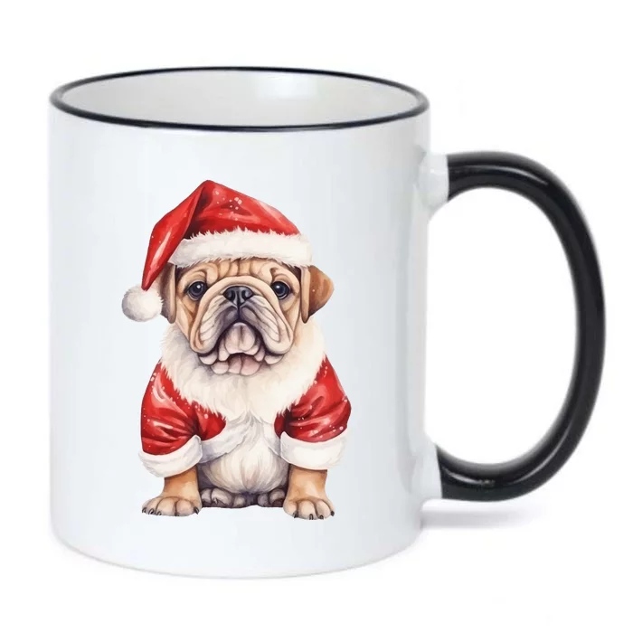 Christmas Pug Dog Cute Holiday Black Color Changing Mug