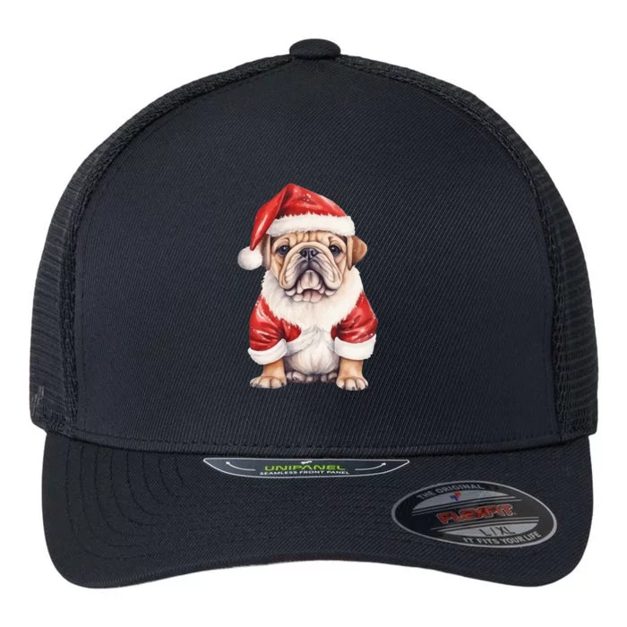 Christmas Pug Dog Cute Holiday Flexfit Unipanel Trucker Cap