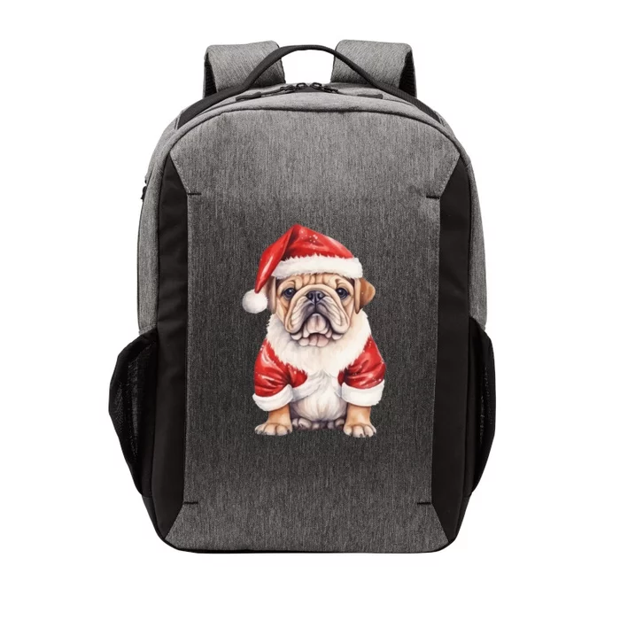 Christmas Pug Dog Cute Holiday Vector Backpack