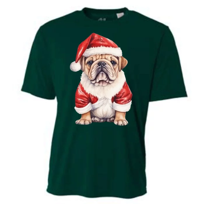 Christmas Pug Dog Cute Holiday Cooling Performance Crew T-Shirt