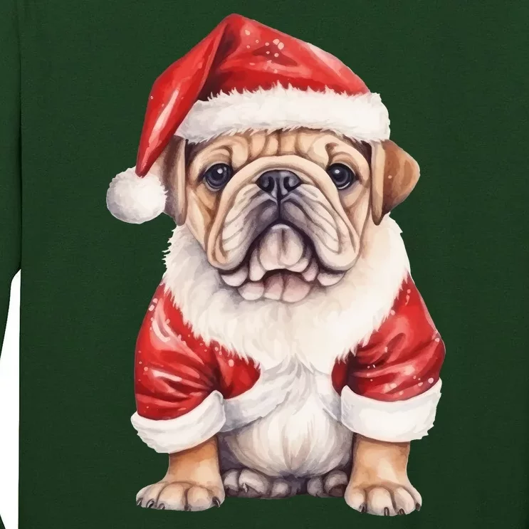 Christmas Pug Dog Cute Holiday Tall Long Sleeve T-Shirt