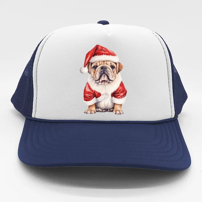 Christmas Pug Dog Cute Holiday Trucker Hat