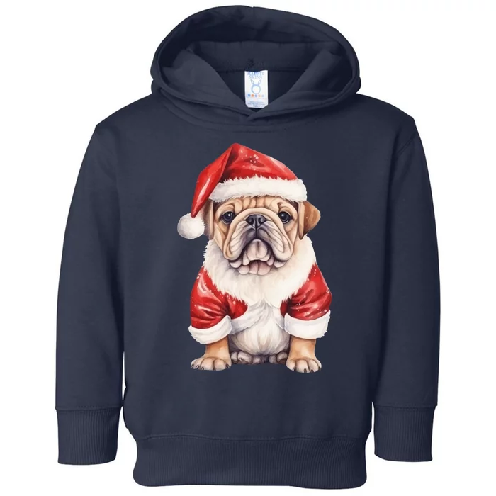 Christmas Pug Dog Cute Holiday Toddler Hoodie