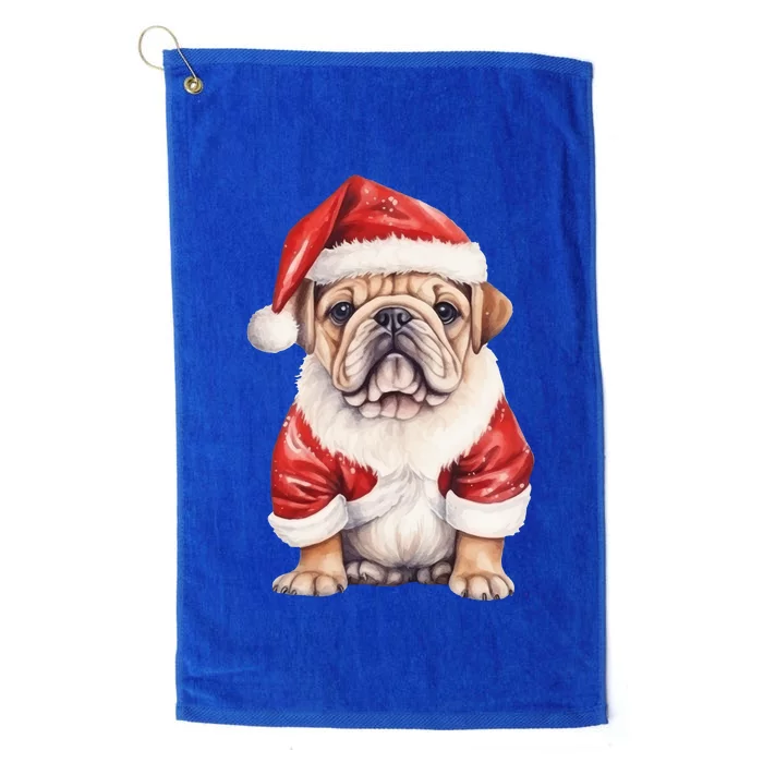 Christmas Pug Dog Cute Holiday Platinum Collection Golf Towel