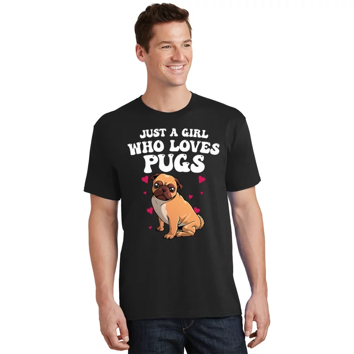 Cute Pug Design Dog Owner Puppy Pug Lover T-Shirt