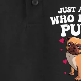 Cute Pug Design Dog Owner Puppy Pug Lover Dry Zone Grid Performance Polo