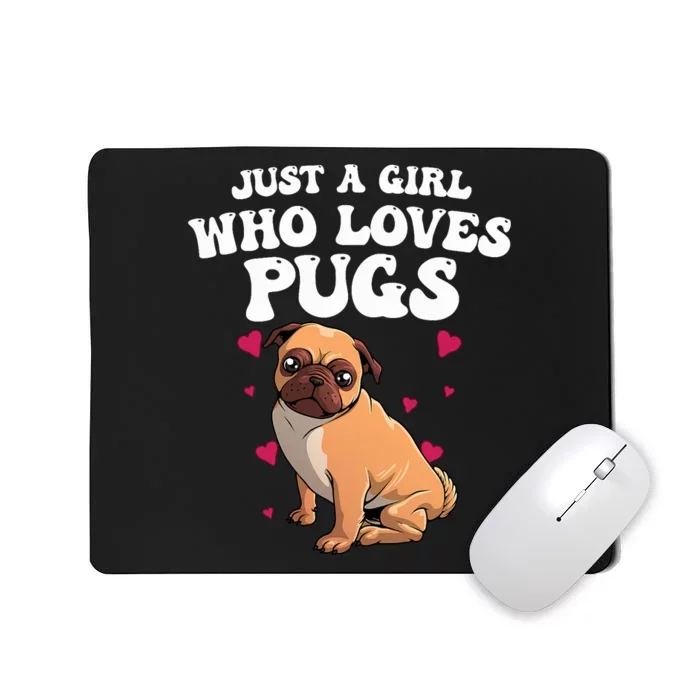 Cute Pug Design Dog Owner Puppy Pug Lover Mousepad