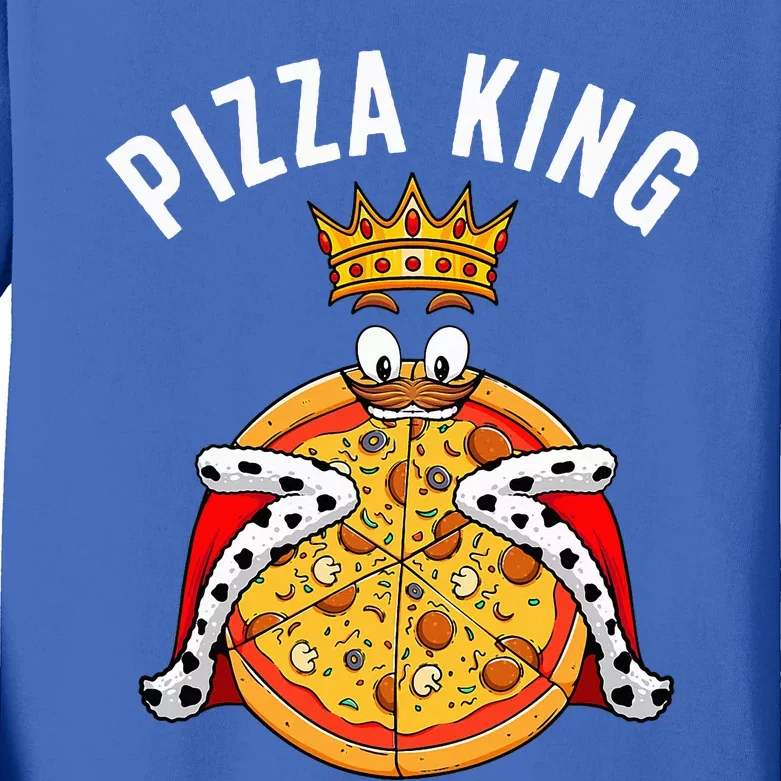 Cute Pizza Design For Italian Dish Pizza Lovers Kids Long Sleeve Shirt