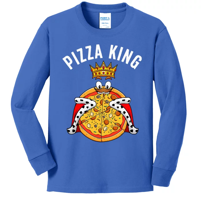 Cute Pizza Design For Italian Dish Pizza Lovers Kids Long Sleeve Shirt