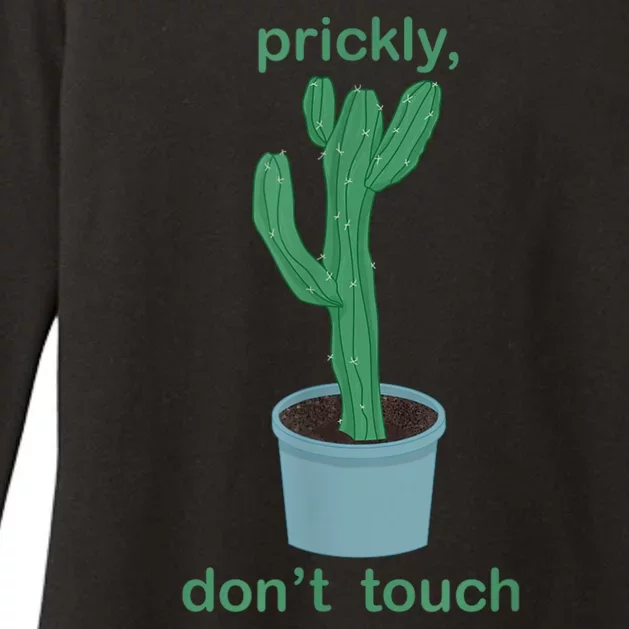 Cactus Prickly Don’T Touch Womens CVC Long Sleeve Shirt