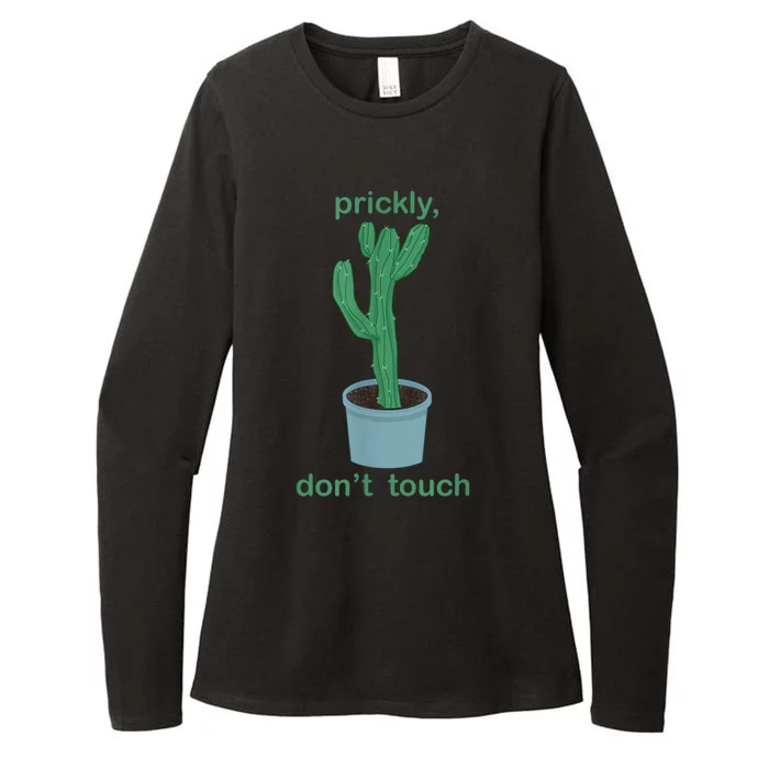 Cactus Prickly Don’T Touch Womens CVC Long Sleeve Shirt