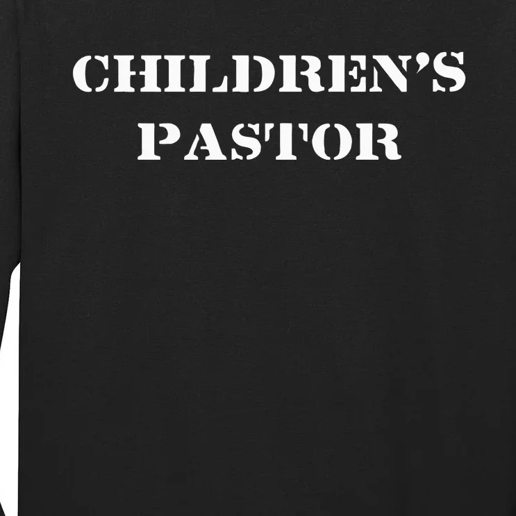 Childrens Pastor Design Christian Pastor Gift Tall Long Sleeve T-Shirt