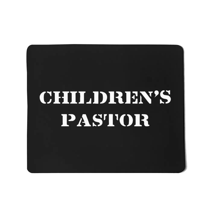 Childrens Pastor Design Christian Pastor Gift Mousepad