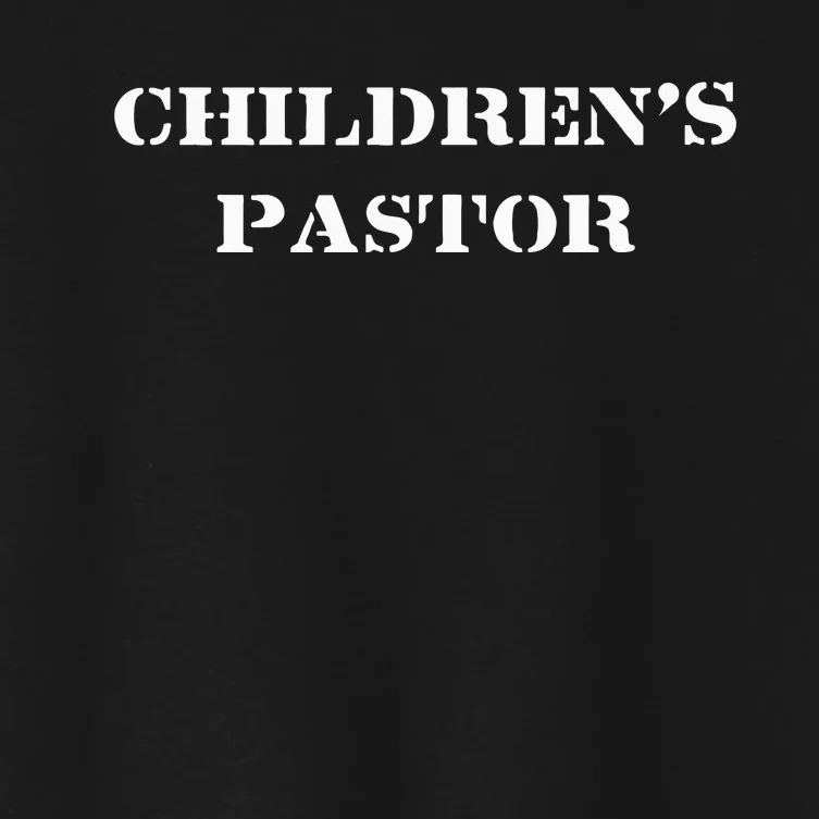 Childrens Pastor Design Christian Pastor Gift Women's Crop Top Tee