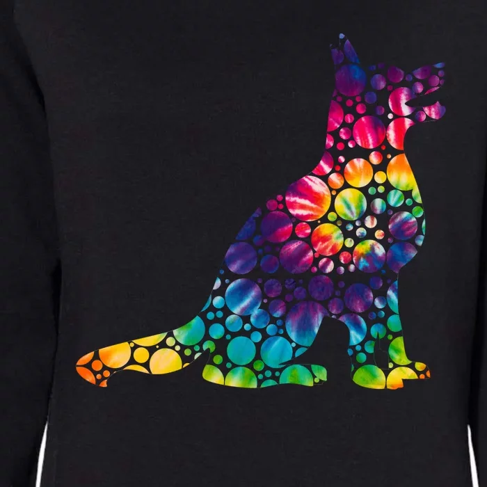 Colorful Polka Dots Dog International Dot Day Womens California Wash Sweatshirt