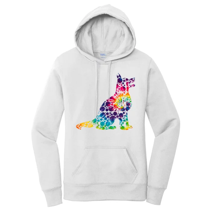 Colorful Polka Dots Dog International Dot Day Women's Pullover Hoodie